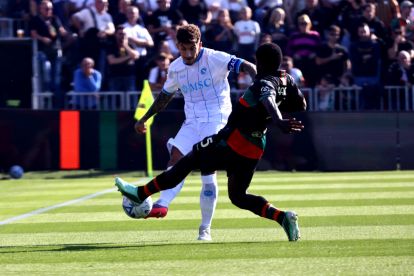 VENICE, ITALY - OCTOBER 17: Giovanni Di Lorenzo of SSC Napoli during the Serie A match between Venezia FC and SSC Napoli at Stadio Pier Luigi Penzo on October 17, 2026 in Venice, Italy. (Photo by Maurizio Lagana/Getty Images)
