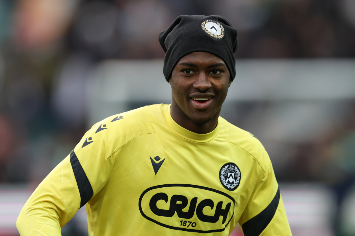 Udine, Itália - 22 de novembro: Idrissa Gueye da Udinese antes da partida da Série A entre Udinese Calcio e Bologna FC 1909 no Stadio Friuli em 22 de novembro de 2025 em Udine, Itália. (Foto: Timothy Rogers/Getty Images)