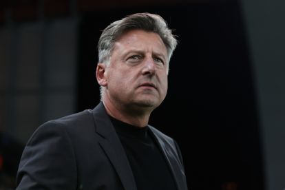 UDINE, ITALY - OCTOBER 25: Kosta Runjaic, Udinese manager, looks on during the Serie A match between Udinese Calcio and AC Milan at Stadio Friuli on October 25, 2026 in Udine, Italy. (Photo by Timothy Rogers/Getty Images)
