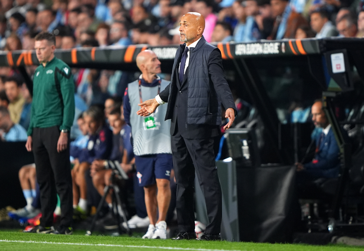 VIGO, SPAIN - OCTOBER 15: Luciano Spalletti, Head Coach of Juventus, reacts during the UEFA Europa League 2026/27 League Phase MD2 match between Real Club Celta and Juventus at Estadio Balaidos on October 15, 2026 in Vigo, Spain. (Photo by Jose Manuel Alvarez Rey/Getty Images)