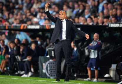 VIGO, SPAIN - OCTOBER 15: Luciano Spalletti, Head Coach of Juventus, gestures during the UEFA Europa League 2026/27 League Phase MD2 match between Real Club Celta and Juventus at Estadio Balaidos on October 15, 2026 in Vigo, Spain. (Photo by Jose Manuel Alvarez Rey/Getty Images)