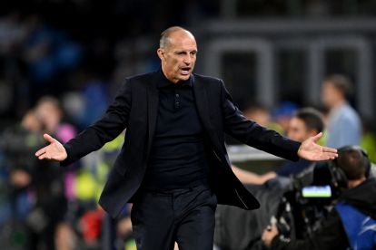 NAPLES, ITALY - OCTOBER 20: Massimiliano Allegri, Manager of SSC Napoli, reacts during the UEFA Champions League 2026/27 League Phase MD3 match between SSC Napoli and FK Bodo/Glimt at Stadio Diego Armando Maradona on October 20, 2026 in Naples, Italy. (Photo by Francesco Pecoraro/Getty Images)