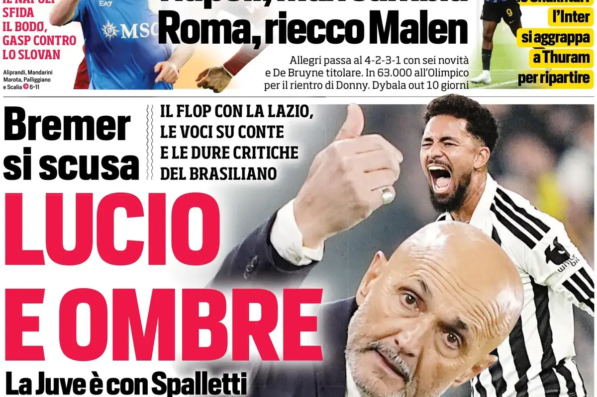 Today’s Papers: Juventus faith in Spalletti, Milan in Krösche talks