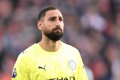 LIVERPOOL, ENGLAND - OCTOBER 11: Gianluigi Donnarumma of Manchester City during the Premier League 2026/27 match between Liverpool FC and Manchester City at Anfield on October 11, 2026 in Liverpool, England. (Photo by Michael Regan/Getty Images)